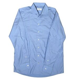 Eton Contemporary Unique Weave Pattern Casual Button Down Dress Shirt Size L